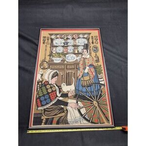 H Butterworth Cotton Kitchen Tea Towel Britain  Women Cats